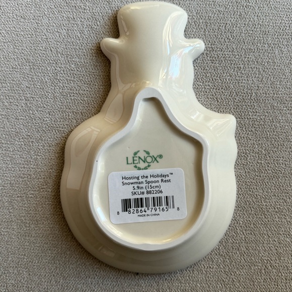 Lenox Hosting The Holidays Snowman Spoon Rest - Picture 7 of 7